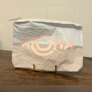 Rare Sold Out Print Aloha Collection Tyvek Mid Pouch Waterproof Zip Bag
